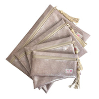 Makeup Junkie Bags Stardust Champagne