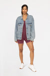 Boxy Cut Oversized Denim Jacket