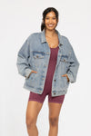 Boxy Cut Oversized Denim Jacket