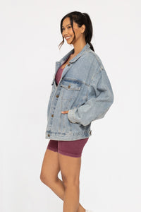 Boxy Cut Oversized Denim Jacket