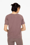 Classic Boxy Fit Pima Cotton Tee - Deep Taupe