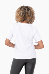 Classic V-Neck Pima Cotton Tee - White