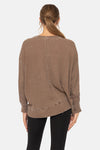 Mineral Wash Thermal Long Sleeve Top - Dark Earth