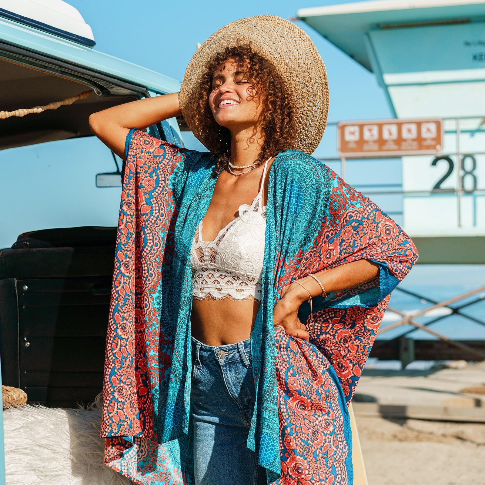 Lotus and Luna Lahaina Mandala Kimono