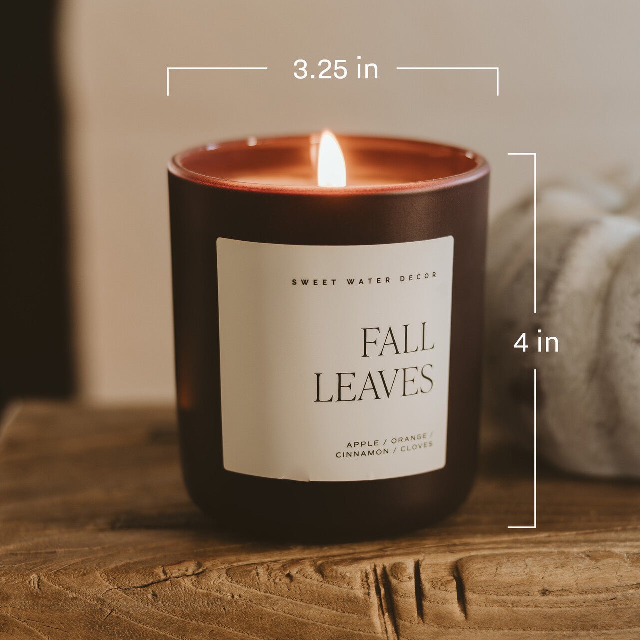 Sweet Water Decor Cozy Season Soy Candle - Olive Matte Jar - 15 oz