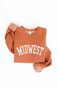 Midwest Graphic Fleece Sweatshirt - Autumn Leaf