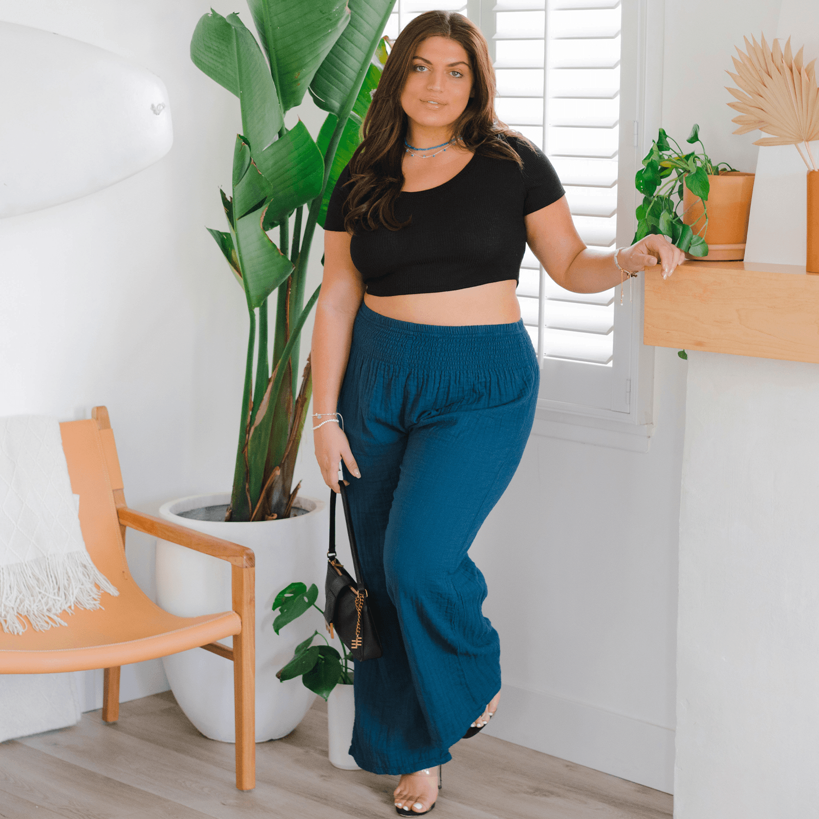 Lotus and Luna Pacific Wide Leg Cotton Pants