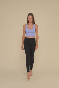 Scoop Ribbed Seamless Crop Top