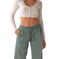 Lotus and Luna Sage Cotton Cabana Pants