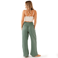 Lotus and Luna Sage Wide Leg Cotton Pants