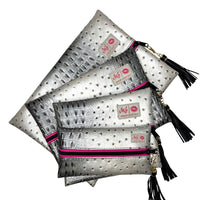 Makeup Junkie Bags Chrome Pink