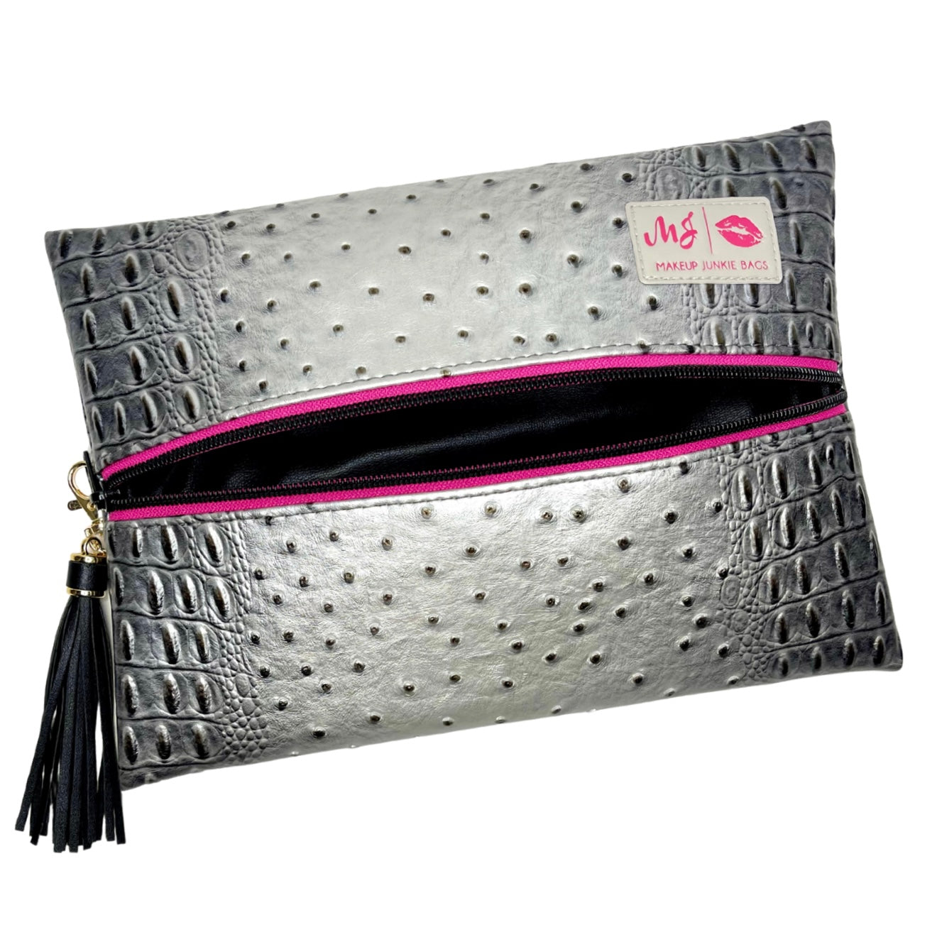 Makeup Junkie Bags Chrome Pink