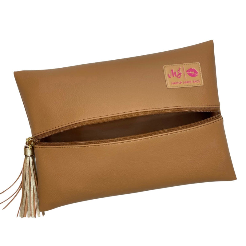 Makeup Junkie Bags Smooth Cognac
