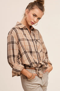 Encore Plaid Flannel Button Down Shirt - Multiple Colors