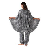 Lotus and Luna Celestial Grey Harem Pants & Kimono Lounge Set