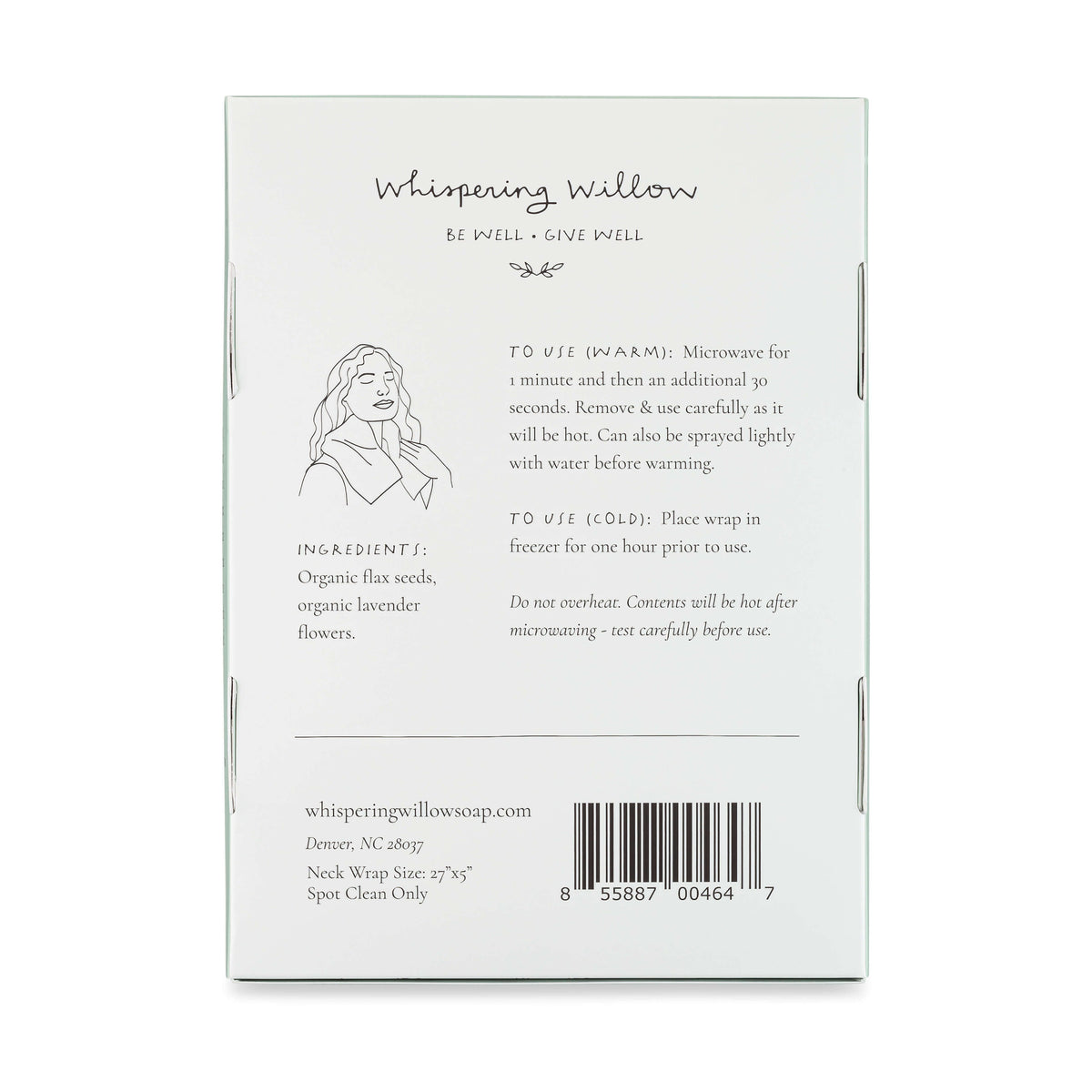 Whispering Willow Fern Lavender Neck Wrap