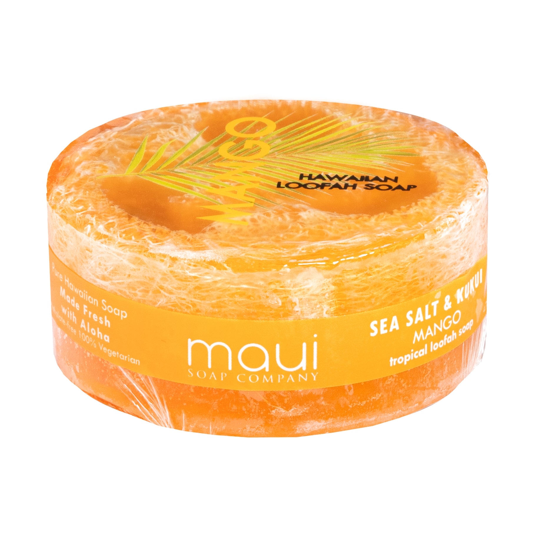 Mango Sea Salt & Kukui Exfoliating Loofah Soap - 4.75oz