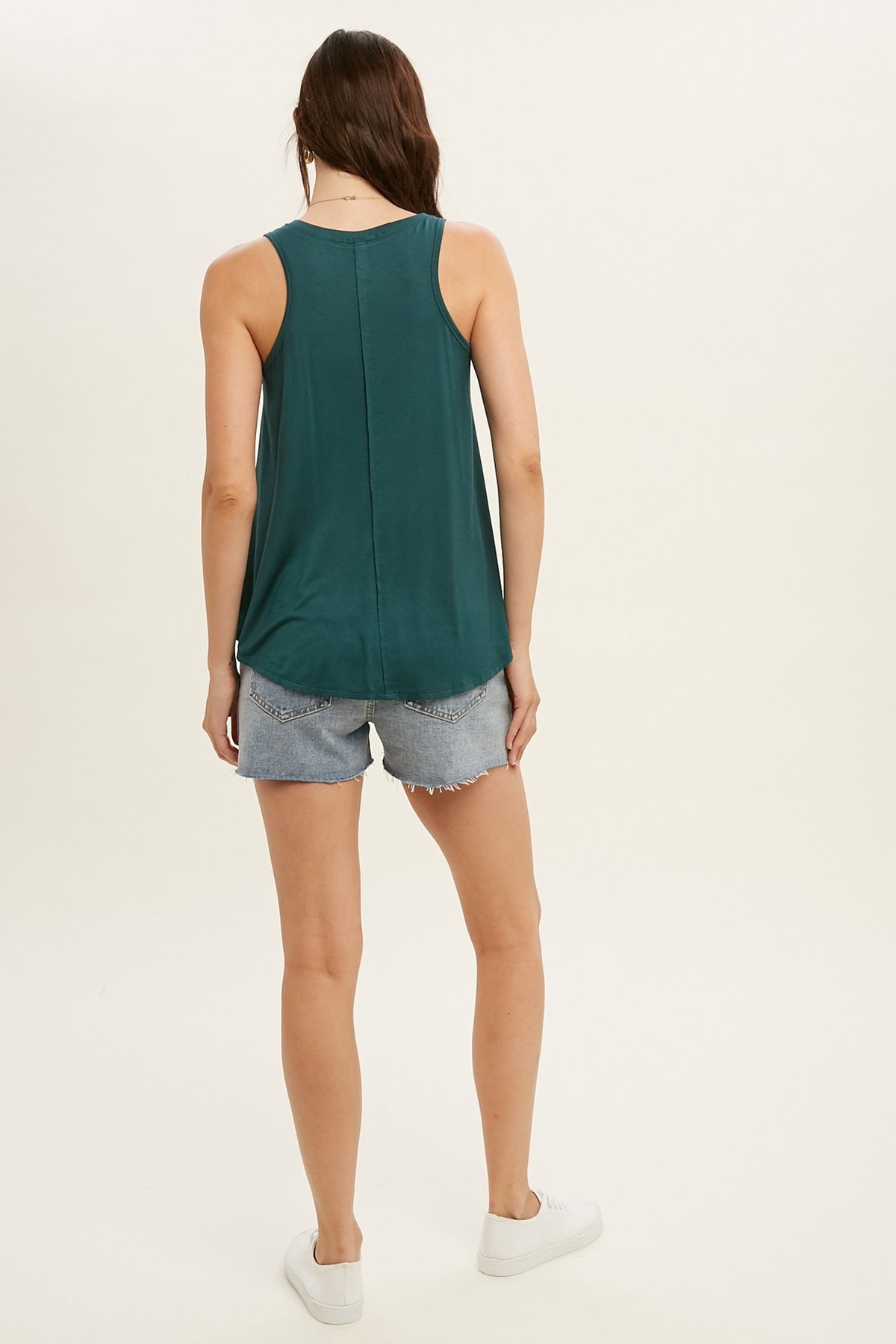 Easy Drapy Tank - Teal Green