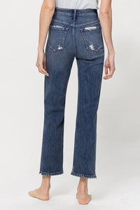 Flying Monkey High Rise Ankle Straight Jeans