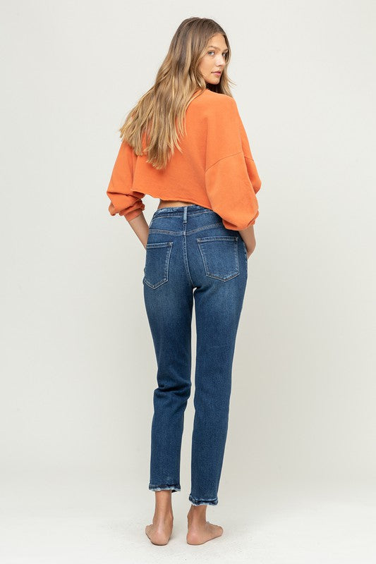 Vervet By Flying Monkey High Rise Relaxed Fit Mom Jeans