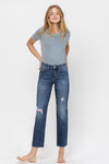 VERVET by Flying Monkey Constance Mid Rise Relaxed Straight Jeans