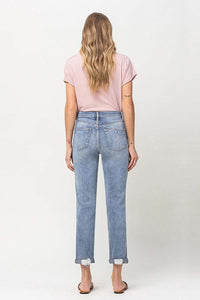 VERVET by Flying Monkey Distressed Stretch Boyfriend Jeans