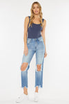 Kancan High Rise Destroyed Cropped Jeans