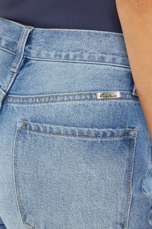 Kancan High Rise Destroyed Cropped Jeans