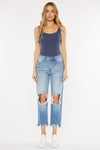 Kancan High Rise Destroyed Cropped Jeans