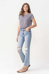 LOVERVET by Vervet High Rise Crop Flare Jeans