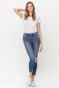 LOVERVET by Vervet High Rise Cuffed Skinny Jeans