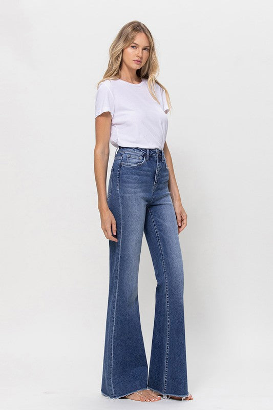 Flying Monkey Super High Rise Relaxed Flare Jeans