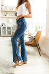 Judy Blue High Rise Control Top Slit Hem Bootcut Jeans