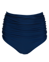 Nani Swimwear - Navy Ruched High Rise Bottom