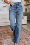 Judy Blue Wide Leg Trouser Hem Jeans
