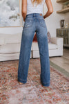 Judy Blue Wide Leg Trouser Hem Jeans