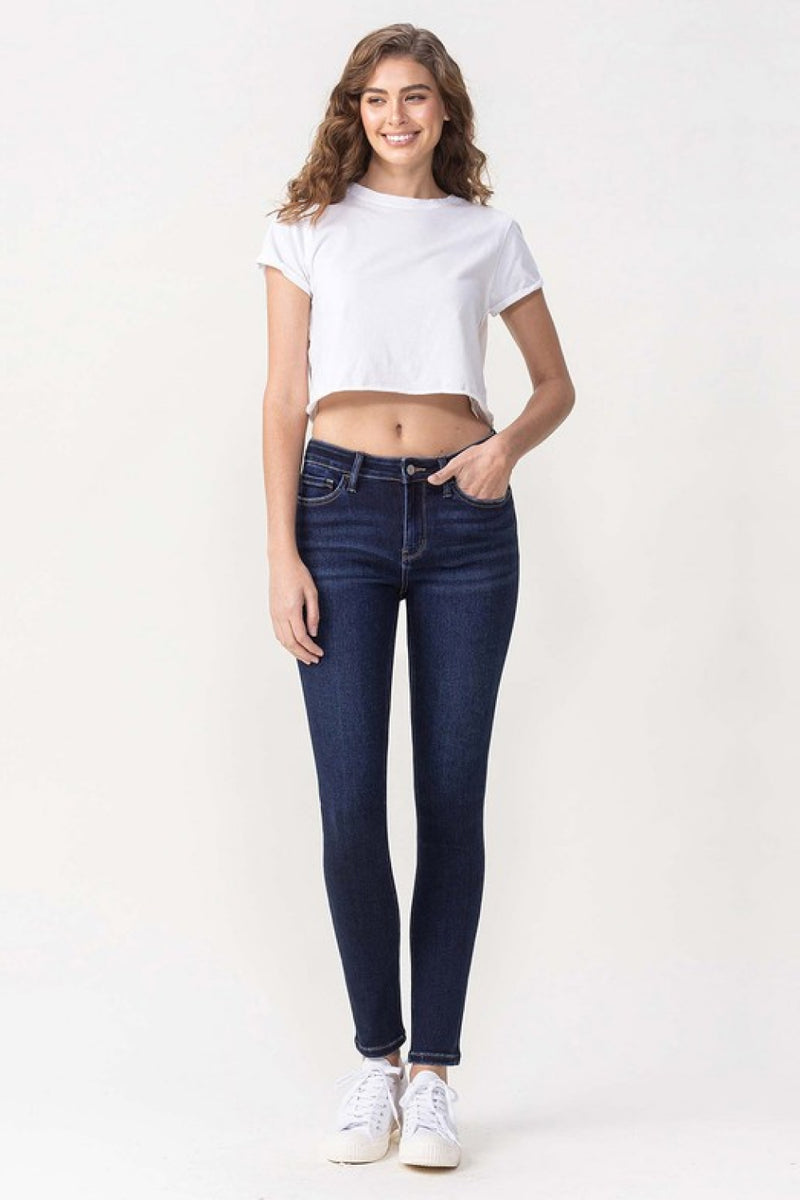 LOVERVET by Vervet Dark Wash Mid-Rise Skinny Jeans