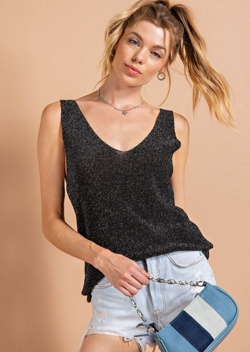 Luxe Thread Shimmer Tank