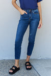Judy Blue Mid Rise Cropped Relax Fit Jeans - Shorter Inseam