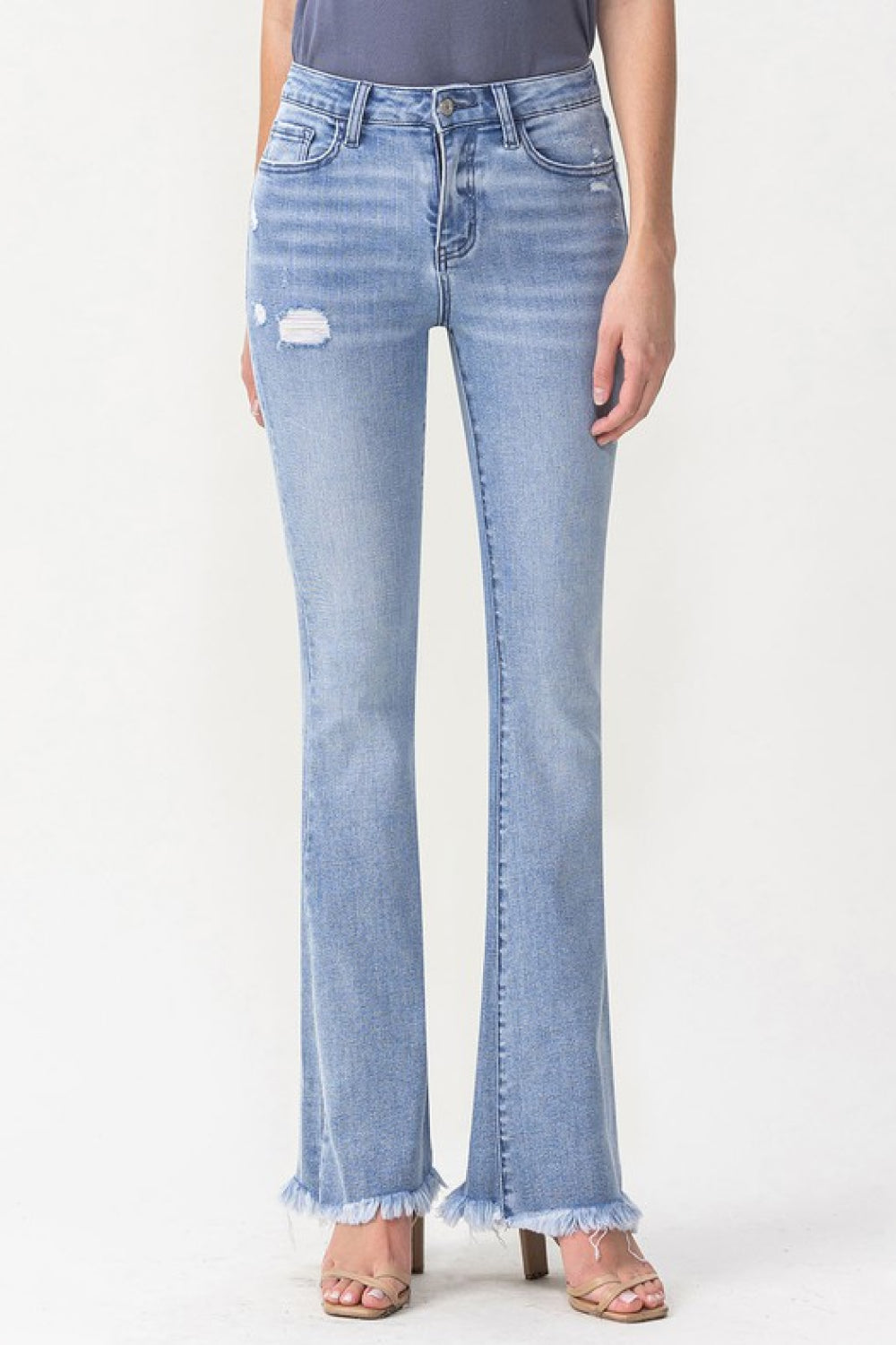 LOVERVET by Vervet High Rise Crop Straight Jeans