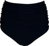 Nani Swimwear - Black Ruched High Rise Bottom