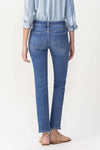 LOVERVET by Vervet Mid Rise Slim Ankle Straight Jeans