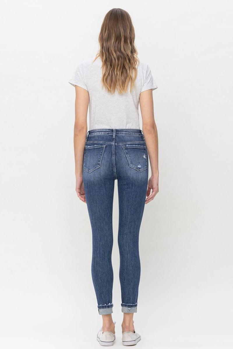 LOVERVET by Vervet High Rise Cuffed Skinny Jeans